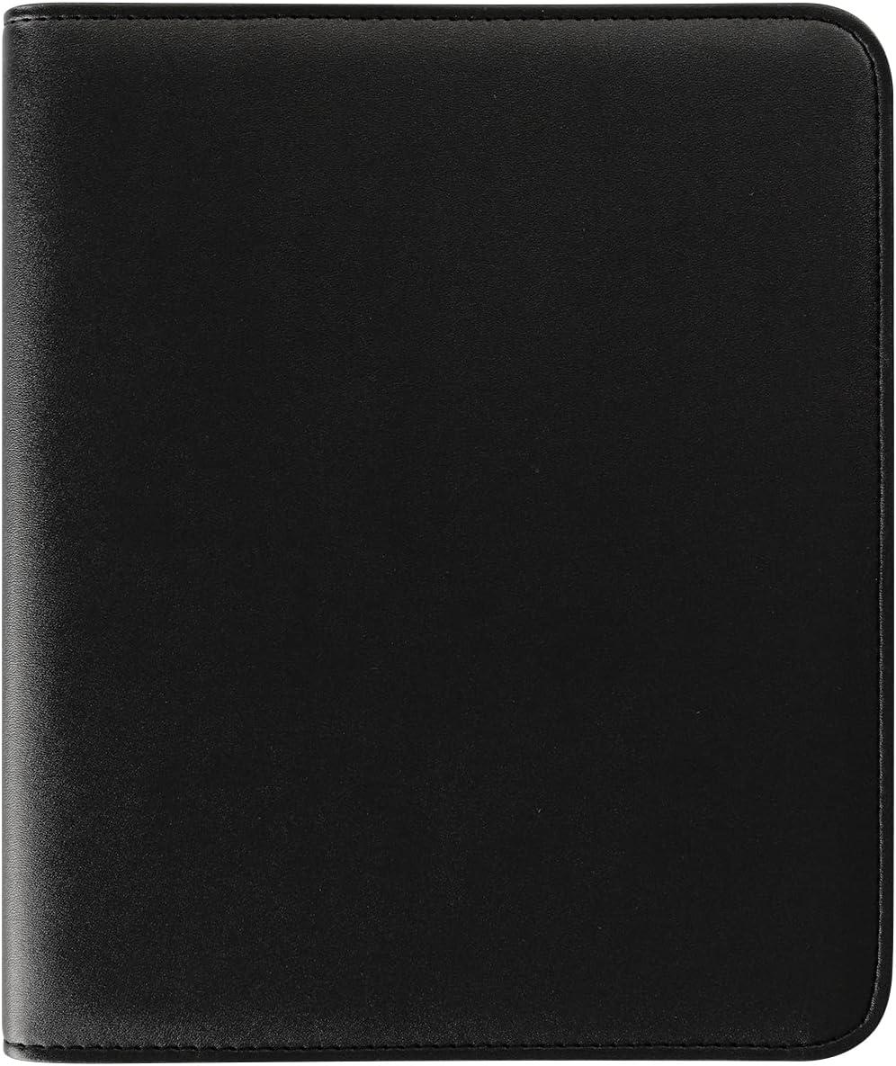 image:imageFranklinCovey FC Basics Wide Cover for WireBound FranklinCovey Planners Simulated Leather Open Cover Classic BlackBlack