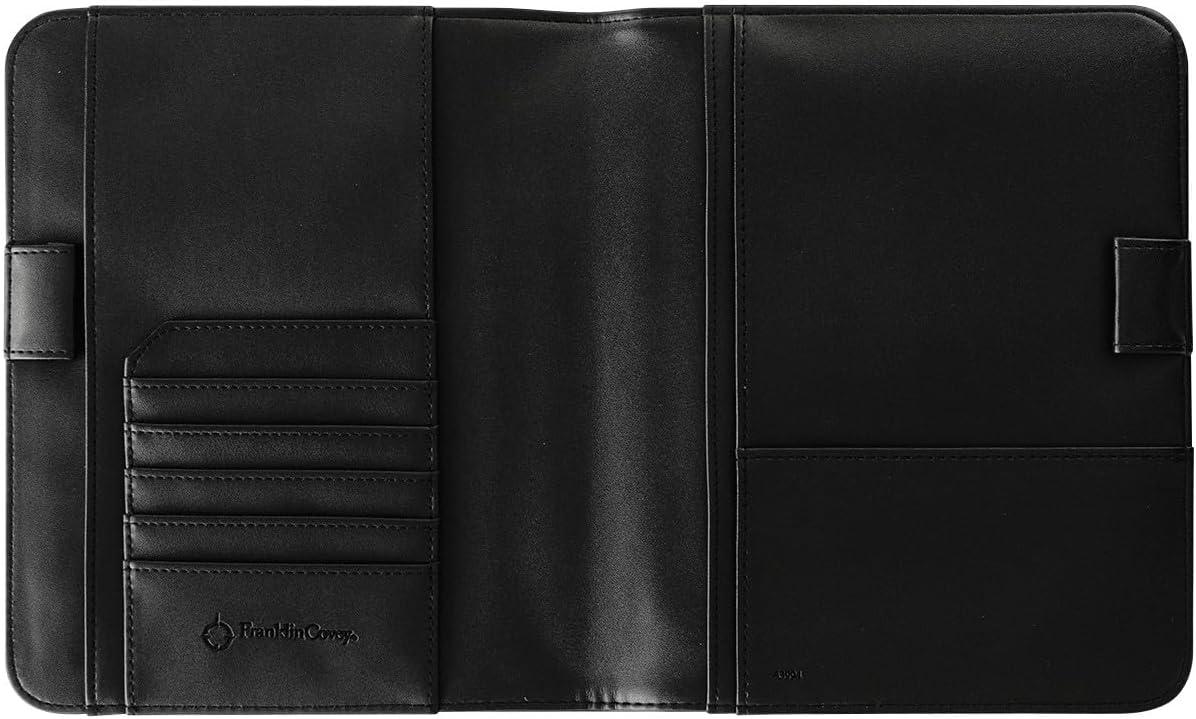 image:imageFranklinCovey FC Basics Wide Cover for WireBound FranklinCovey Planners Simulated Leather Open Cover Classic BlackBlack