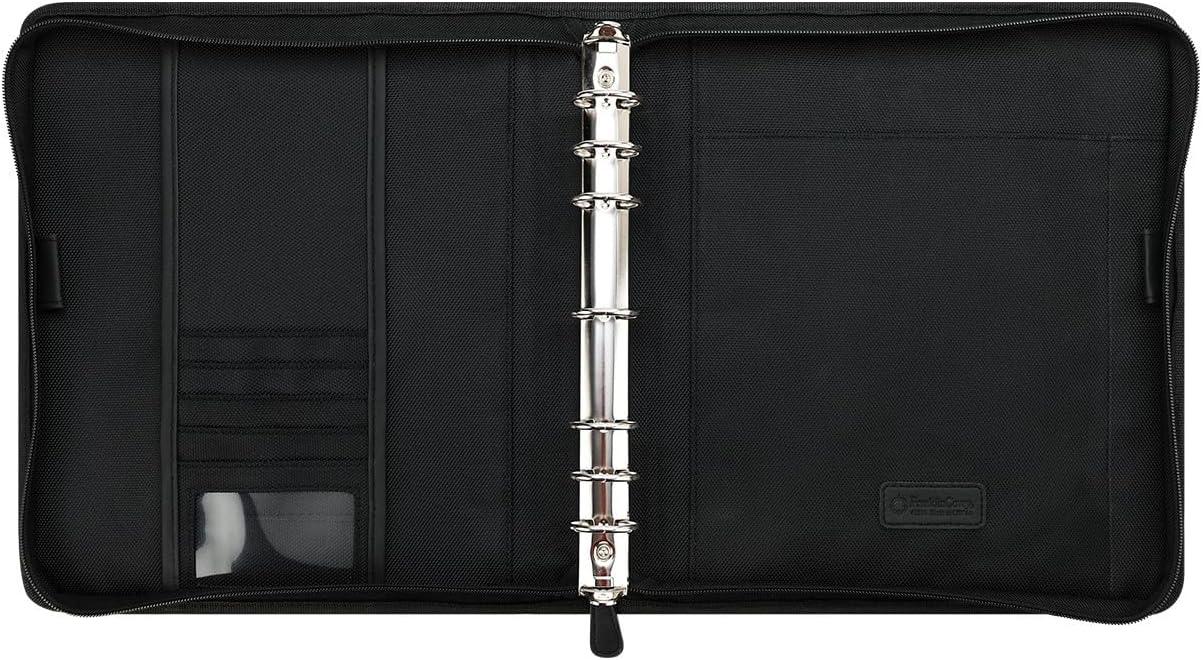 image:imageFranklinCovey FC Signature RingBound Binder for FranklinCovey Planners Nappa Leather Zipper Binder Monarch BlackBlack