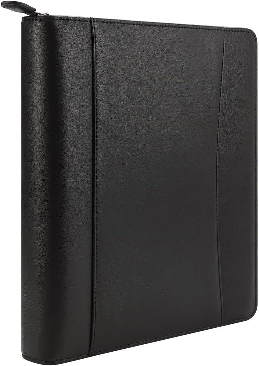 image:imageFranklinCovey FC Signature RingBound Binder for FranklinCovey Planners Nappa Leather Zipper Binder Monarch BlackBlack