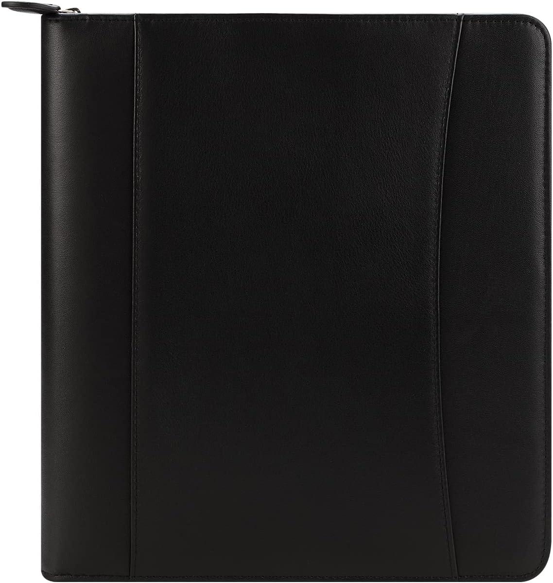 image:imageFranklinCovey FC Signature RingBound Binder for FranklinCovey Planners Nappa Leather Zipper Binder Monarch BlackBlack