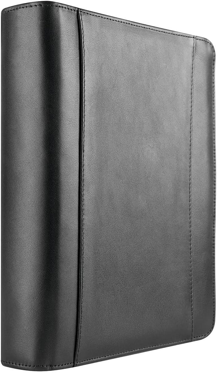 image:imageFranklinCovey FC Signature RingBound Binder for FranklinCovey Planners Nappa Leather Zipper Binder Monarch BlackBlack