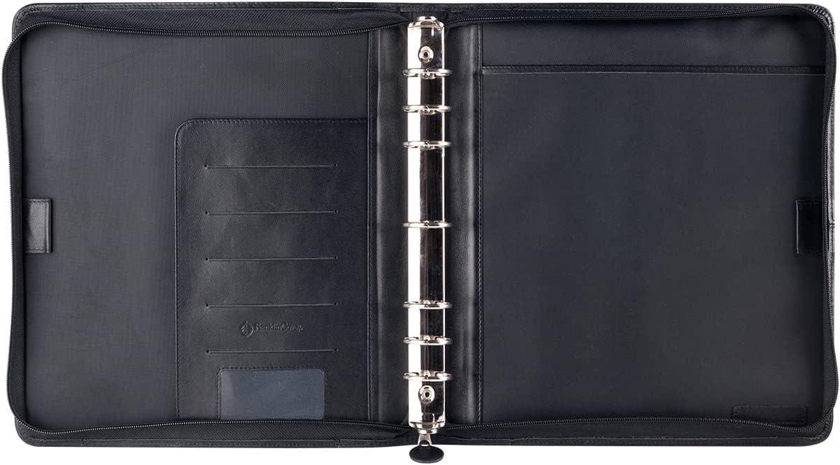 image:imageFranklinCovey FC Signature RingBound Binder for FranklinCovey Planners Nappa Leather Zipper Binder Monarch BlackBlack