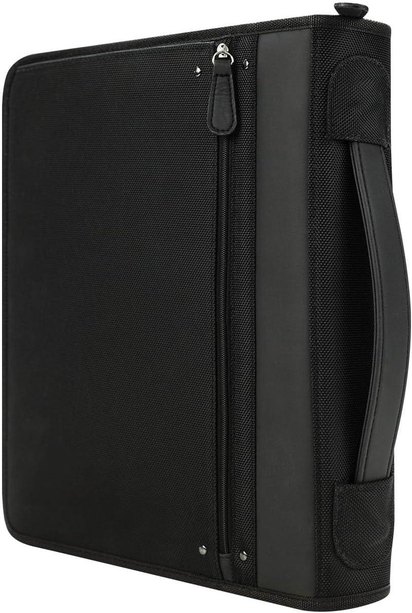 image:imageFranklinCovey Friday RingBound Binder for FranklinCovey Planners Nylon Zipper Binder with Handles Classic BlackBlack