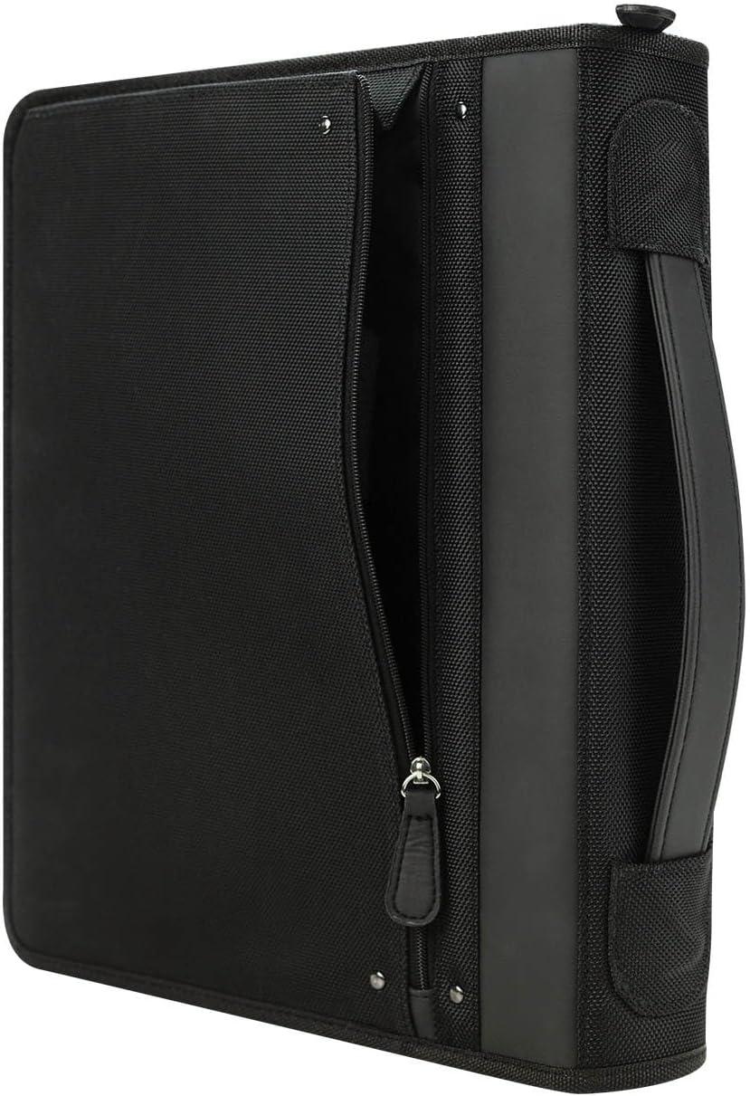 image:imageFranklinCovey Friday RingBound Binder for FranklinCovey Planners Nylon Zipper Binder with Handles Classic BlackBlack