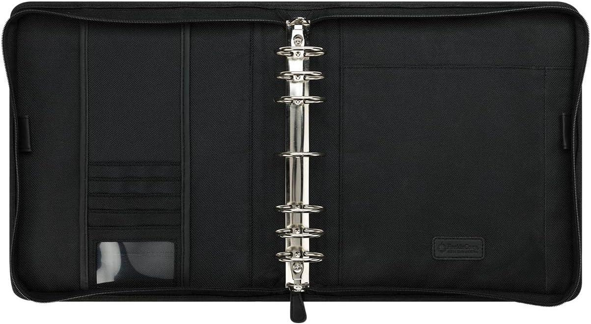 image:imageFranklinCovey Friday RingBound Binder for FranklinCovey Planners Nylon Zipper Binder with Handles Classic BlackBlack
