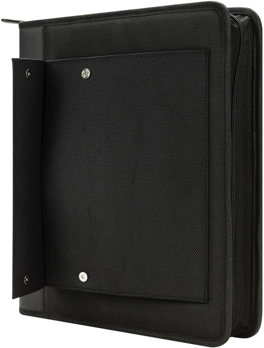 image:imageFranklinCovey Friday RingBound Binder for FranklinCovey Planners Nylon Zipper Binder with Handles Classic BlackBlack