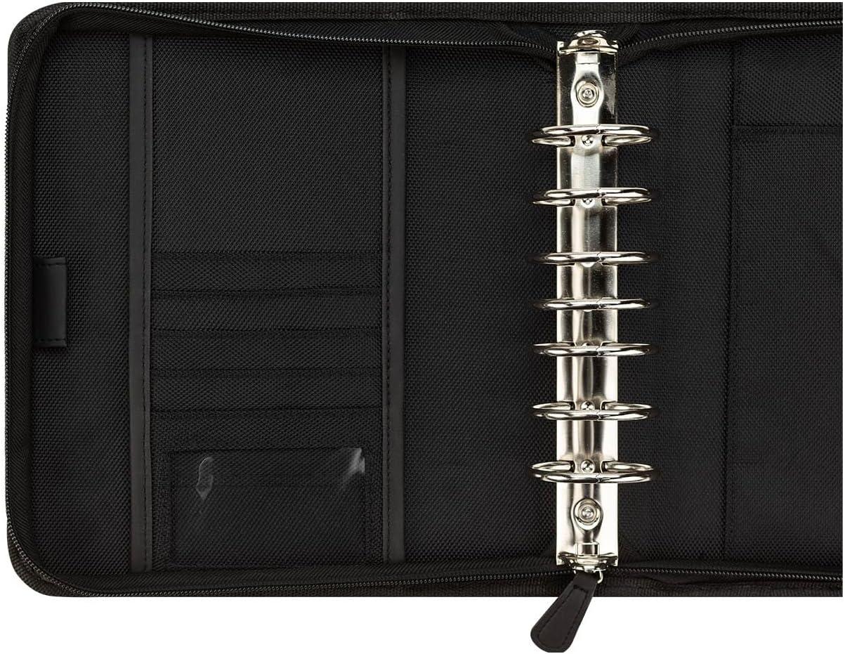 image:imageFranklinCovey Friday RingBound Binder for FranklinCovey Planners Nylon Zipper Binder with Handles Classic BlackBlack