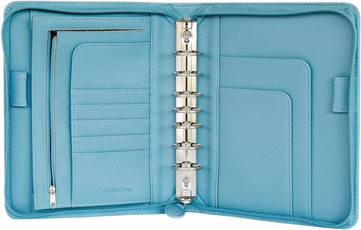 image:imageFranklinCovey Jackie Simulated Leather Binder Classic Sky Blue