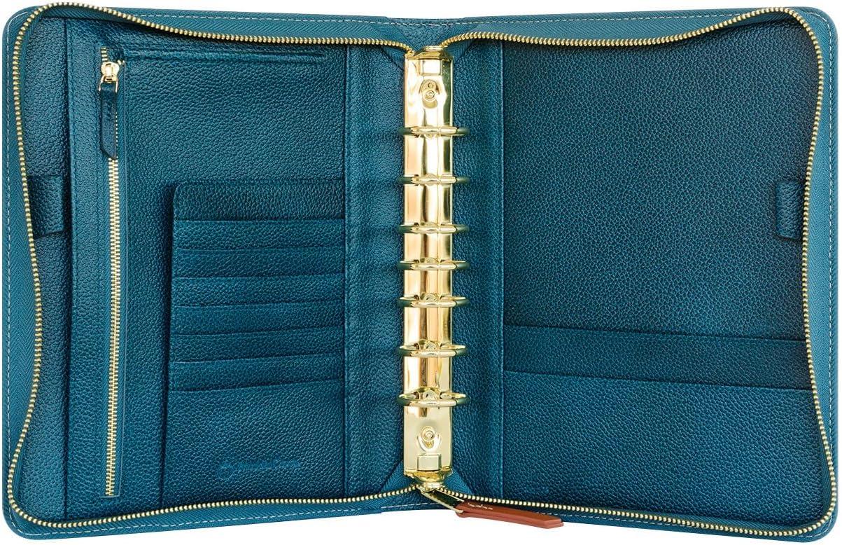 image:imageFranklinCovey Jody RingBound Binder for FranklinCovey Planners Leather Zipper Binder Pocket TealTeal