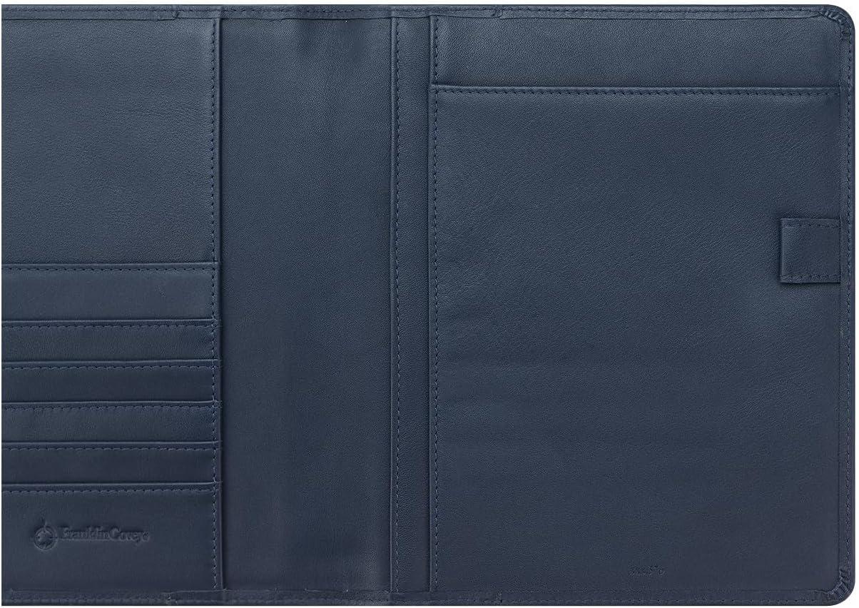 image:imageFranklinCovey Jordan Cover for WireBound FranklinCovey Planners Leather Zipper Closure Classic BlackNavy
