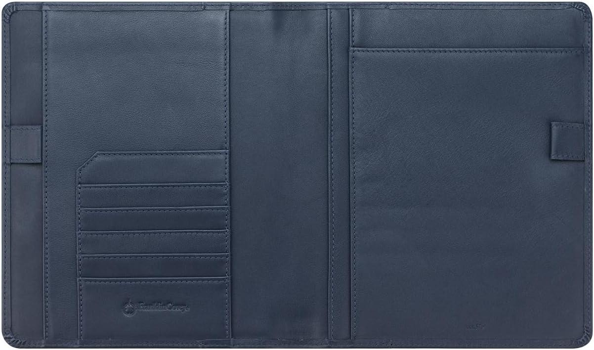 image:imageFranklinCovey Jordan Cover for WireBound FranklinCovey Planners Leather Zipper Closure Classic BlackNavy
