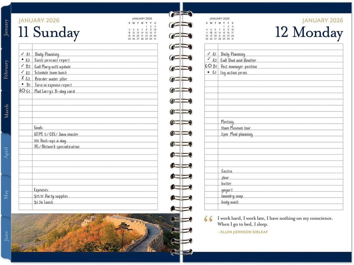 image:imageFranklinCovey Leadership Planning Notebook SixMonth WireBound Monarch Jan 2026 Jun 2026Jan 2026 Jun 2026