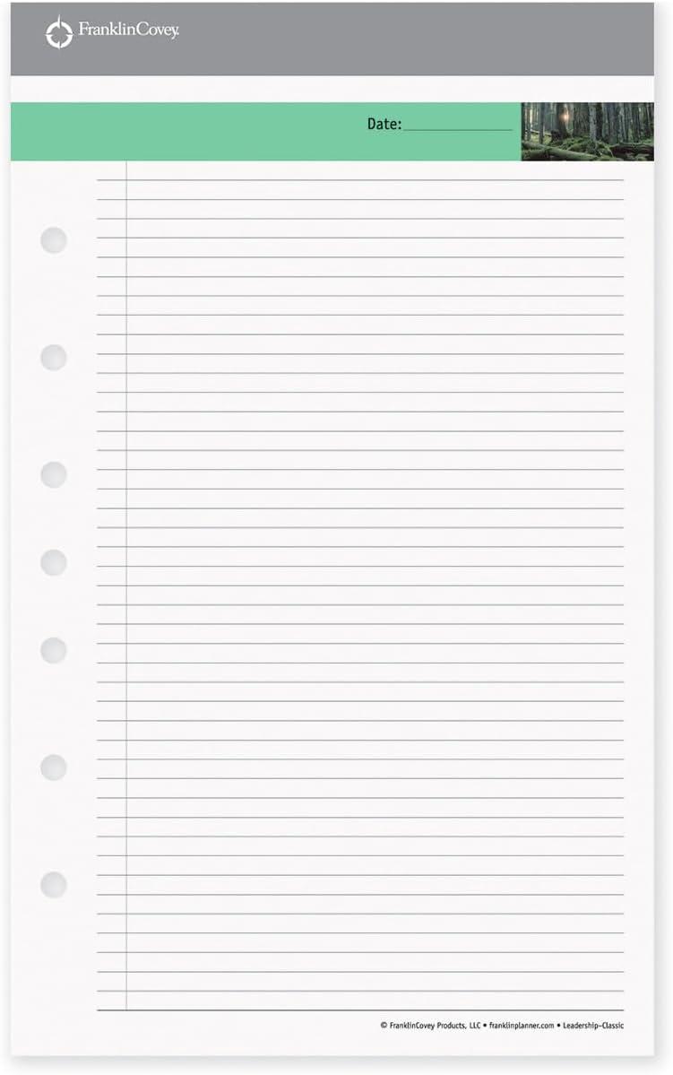 image:imageFranklinCovey Leadership Portfolio Notepads 48 Pages Per Pad Compact Set of 3Classic Size