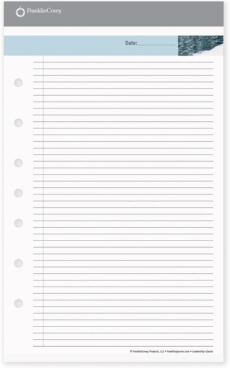 image:imageFranklinCovey Leadership Portfolio Notepads 48 Pages Per Pad Compact Set of 3Classic Size