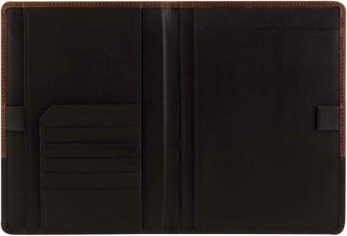 image:imageFranklinCovey Logan Cover Leather Open Cover for Wirebound Planners Classic ChocolateEspressoChocolateEspresso