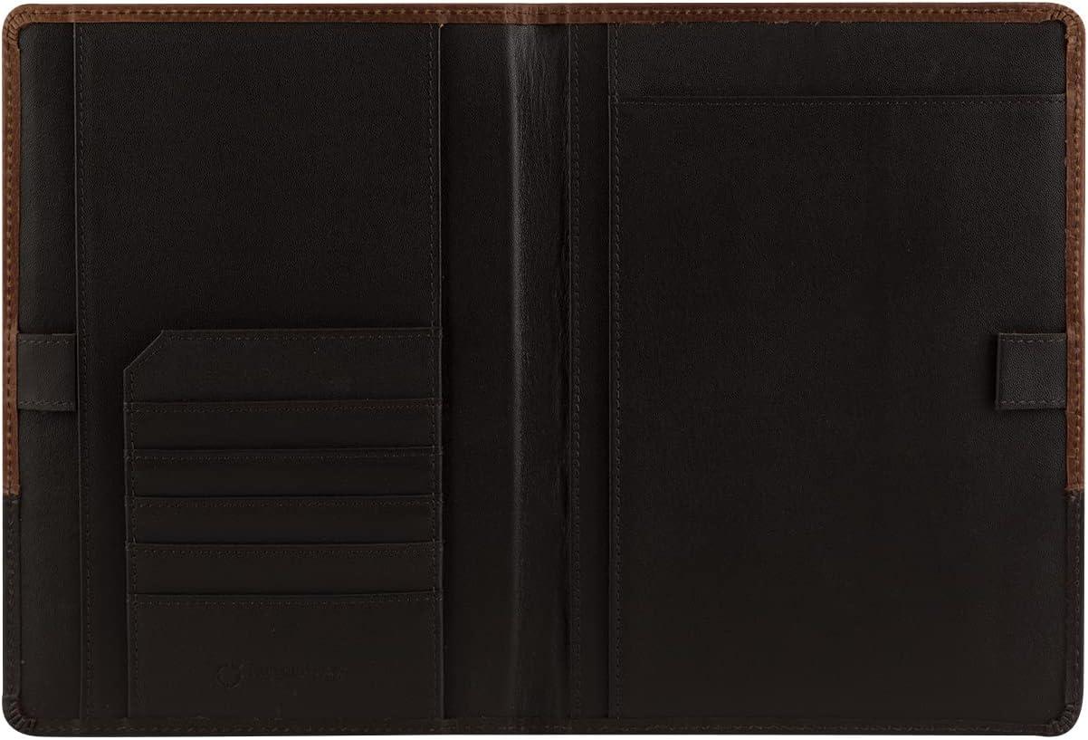image:imageFranklinCovey Logan Cover Leather Open Cover for Wirebound Planners Classic ChocolateEspressoChocolateEspresso