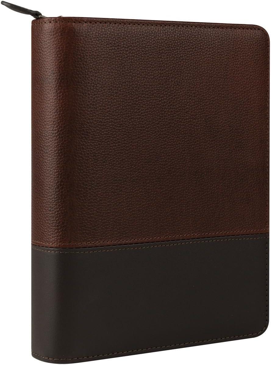 image:imageFranklinCovey Logan RingBound Binder for FranklinCovey Planners Leather Zipper Binder Classic ChocolateEspressoChocolateEspresso