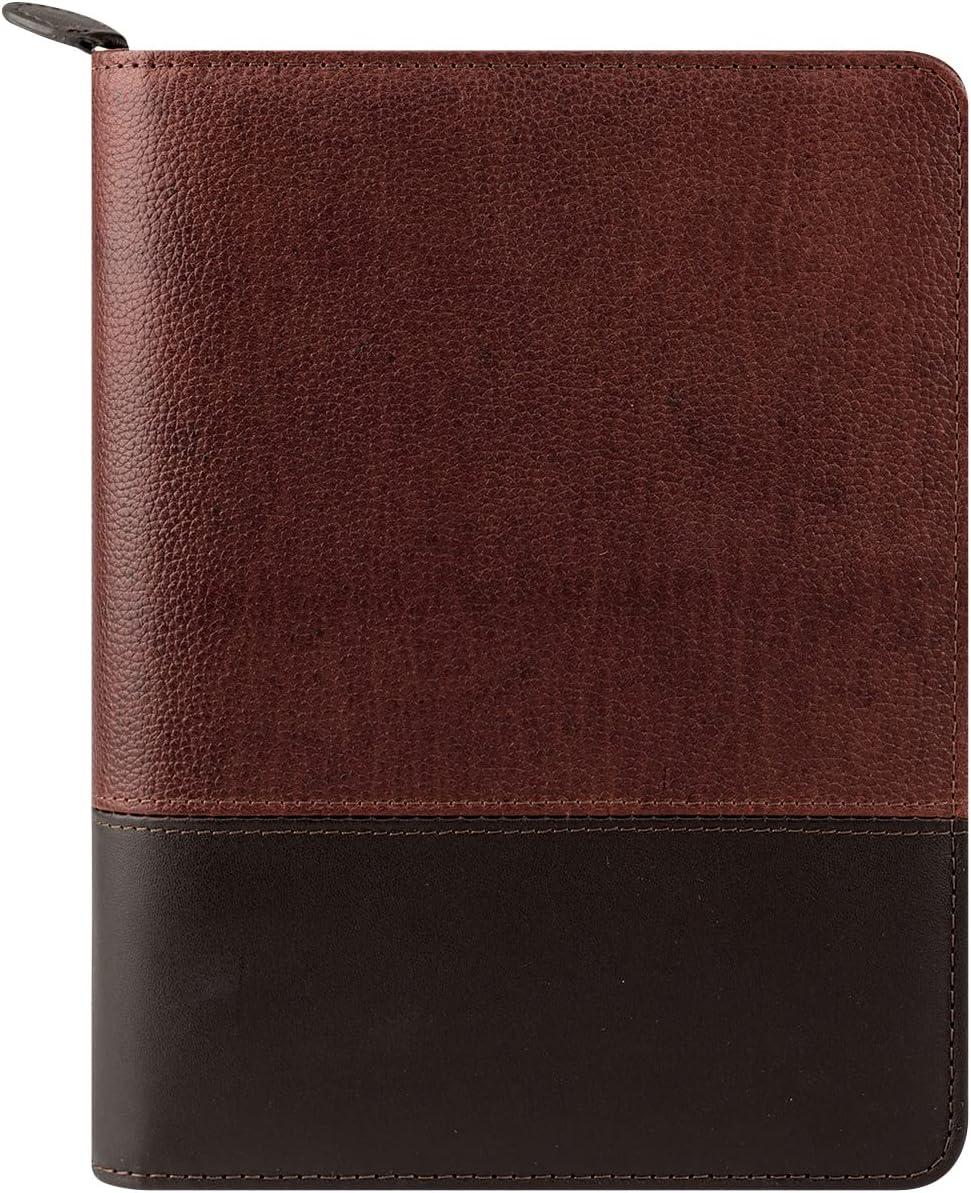 image:imageFranklinCovey Logan RingBound Binder for FranklinCovey Planners Leather Zipper Binder Classic ChocolateEspressoChocolateEspresso