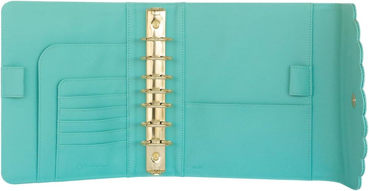 image:imageFranklinCovey Luisa RingBound Binder for FranklinCovey Planners Simulated Leather Snap Binder Classic Eggshell BlueEggshell Blue