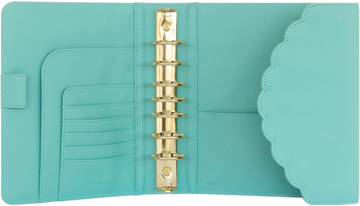 image:imageFranklinCovey Luisa RingBound Binder for FranklinCovey Planners Simulated Leather Snap Binder Classic Eggshell BlueEggshell Blue
