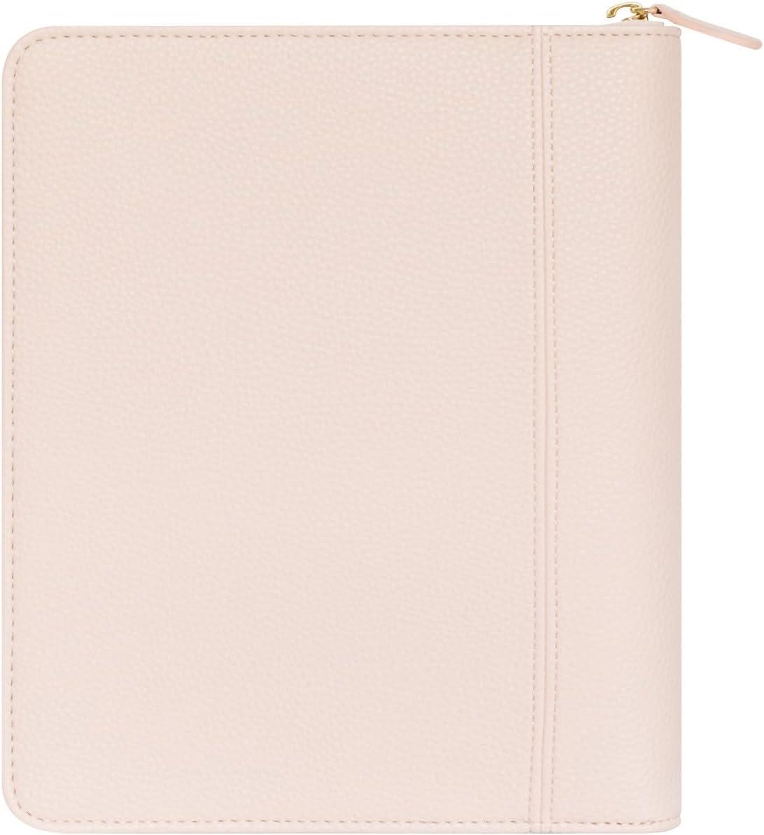 image:imageFranklinCovey Millie RingBound Binder for FranklinCovey Planners Simulated Leather Zipper Binder Classic Seashell Pink
