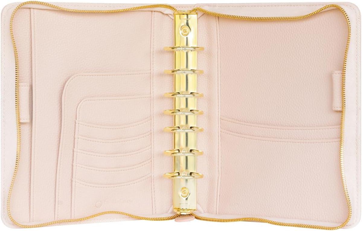 image:imageFranklinCovey Millie RingBound Binder for FranklinCovey Planners Simulated Leather Zipper Binder Classic Seashell Pink