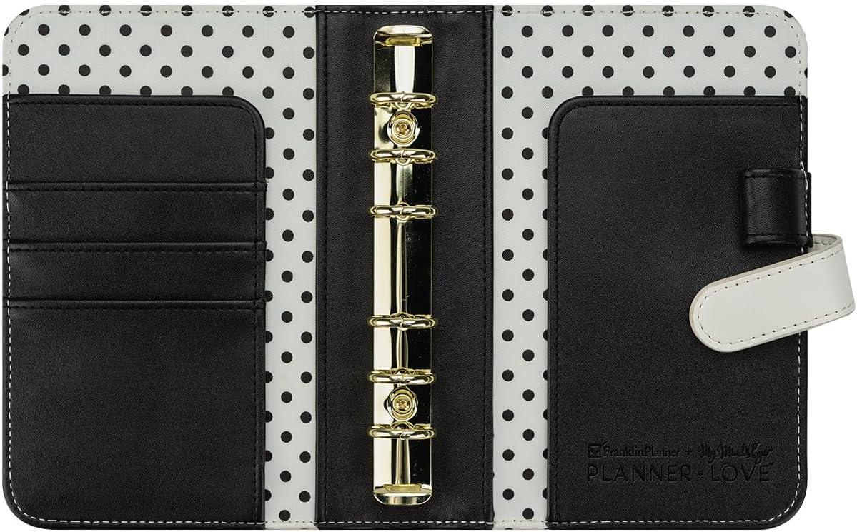 image:imageFranklinCovey Miranda RingBound Binder for FranklinCovey Planners Simulated Leather Snap Binder Compact StripedStriped