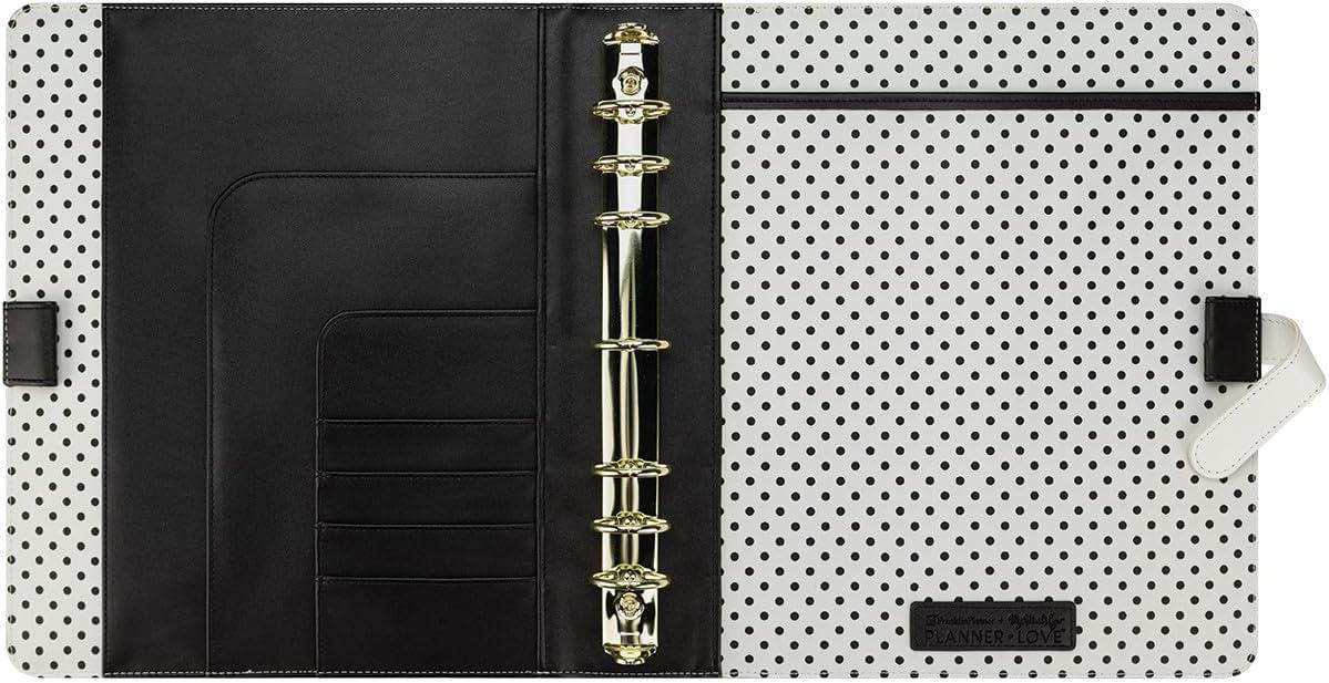 image:imageFranklinCovey Miranda RingBound Binder for FranklinCovey Planners Simulated Leather Snap Binder Compact StripedStriped