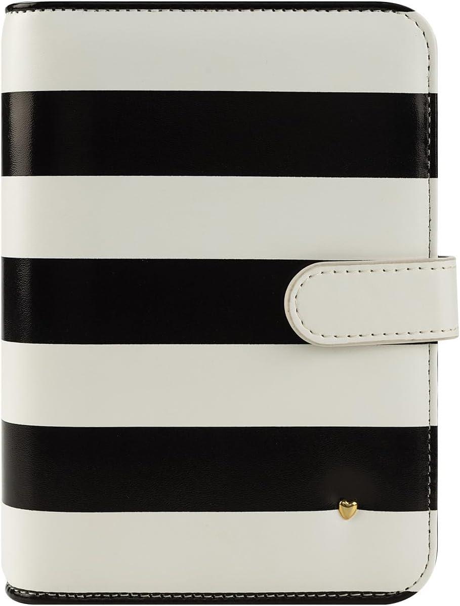 image:imageFranklinCovey Miranda RingBound Binder for FranklinCovey Planners Simulated Leather Snap Binder Compact StripedStriped