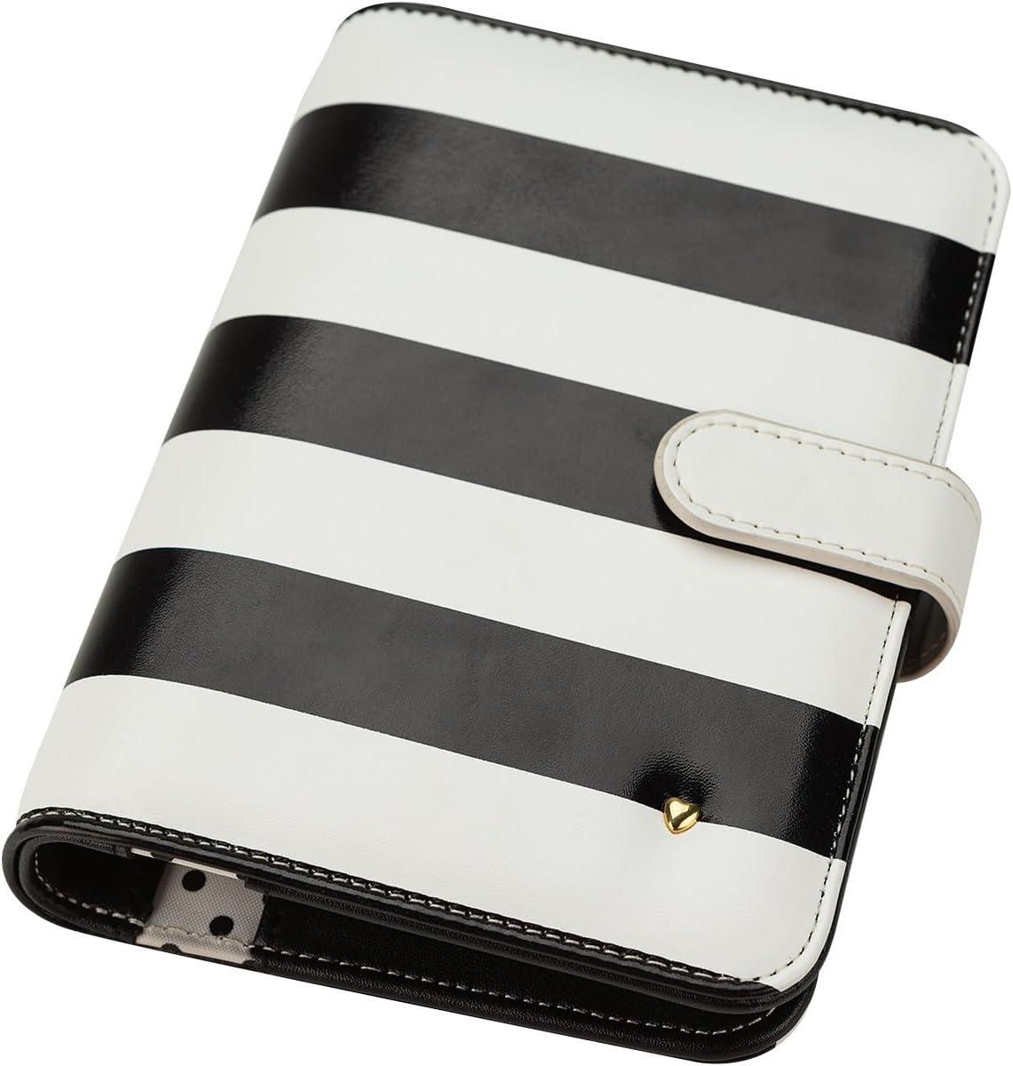 image:imageFranklinCovey Miranda RingBound Binder for FranklinCovey Planners Simulated Leather Snap Binder Compact StripedStriped