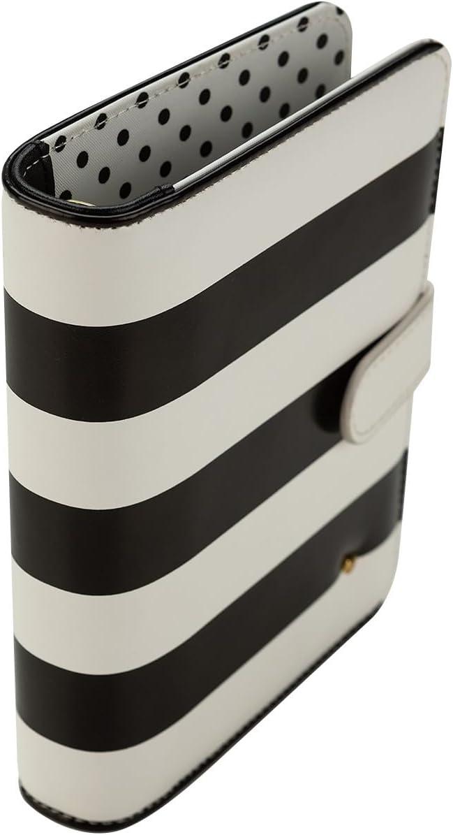 image:imageFranklinCovey Miranda RingBound Binder for FranklinCovey Planners Simulated Leather Snap Binder Compact StripedStriped