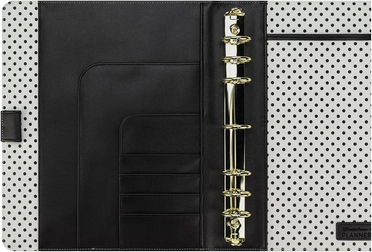 image:imageFranklinCovey Miranda RingBound Binder for FranklinCovey Planners Simulated Leather Snap Binder Compact StripedStriped
