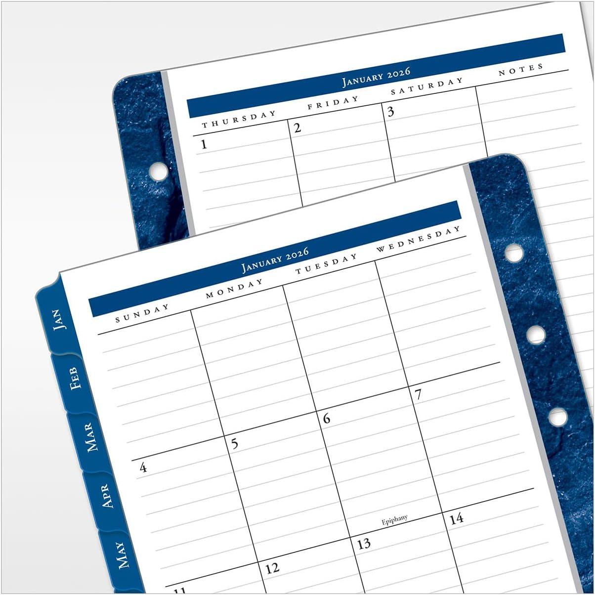 image:imageFranklinCovey Monticello Planner Refill One Page Per Day RingBound Compact Jan 2026 Dec 2026Jan 2026 Dec 2026