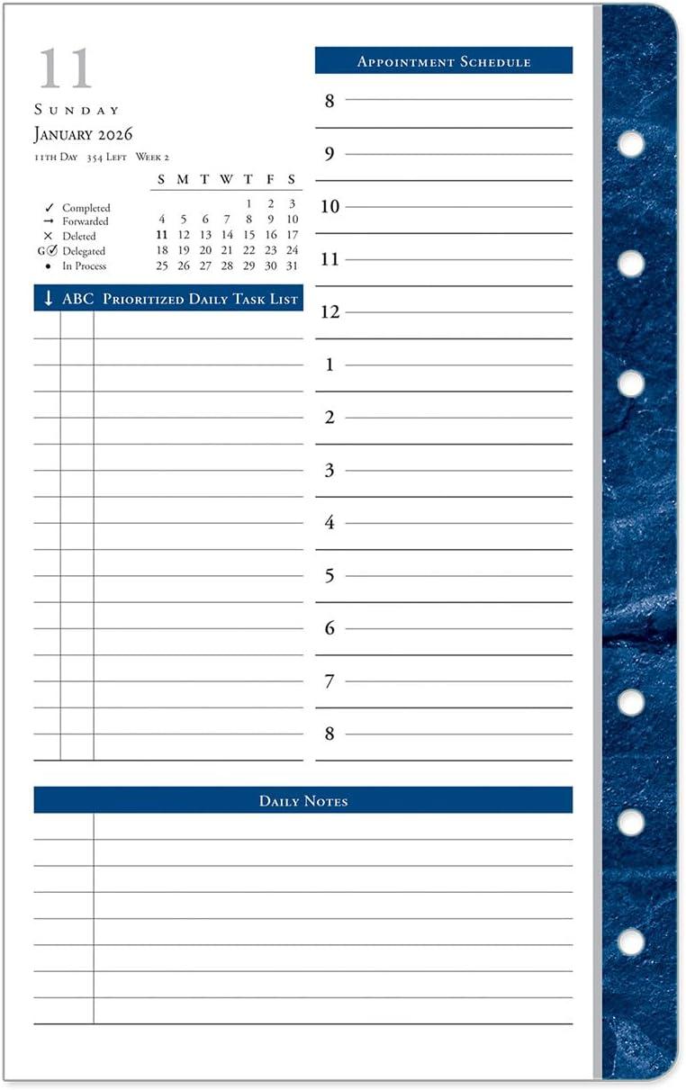 image:imageFranklinCovey Monticello Planner Refill One Page Per Day RingBound Compact Jan 2026 Dec 2026Jan 2026 Dec 2026