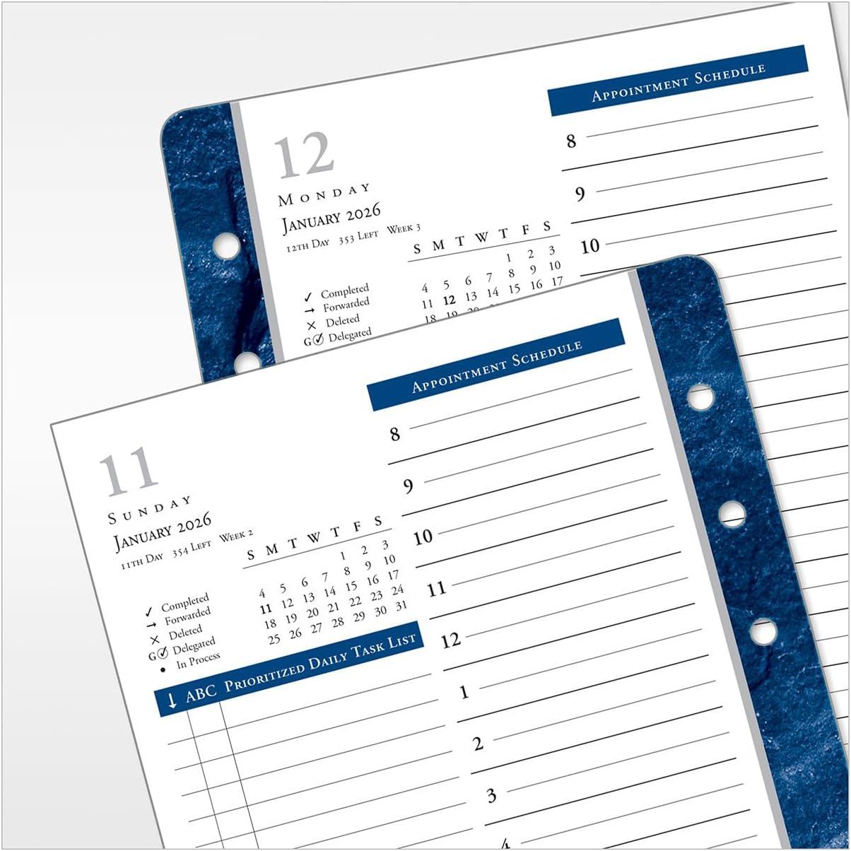 image:imageFranklinCovey Monticello Planner Refill One Page Per Day RingBound Compact Jan 2026 Dec 2026Jan 2026 Dec 2026