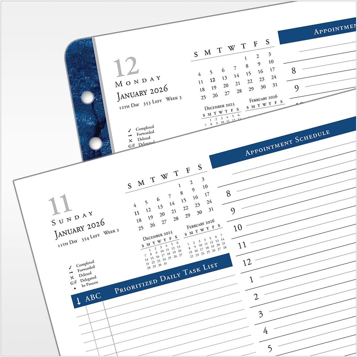 image:imageFranklinCovey Monticello Planner Refill One Page Per Day RingBound Compact Jan 2026 Dec 2026Jan 2026 Dec 2026