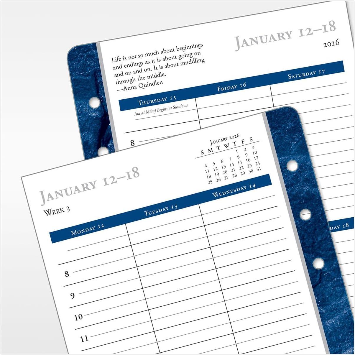 image:imageFranklinCovey Monticello Planner Refill Weekly RingBound Classic Jan 2026 Dec 2026Jan 2026 Dec 2026