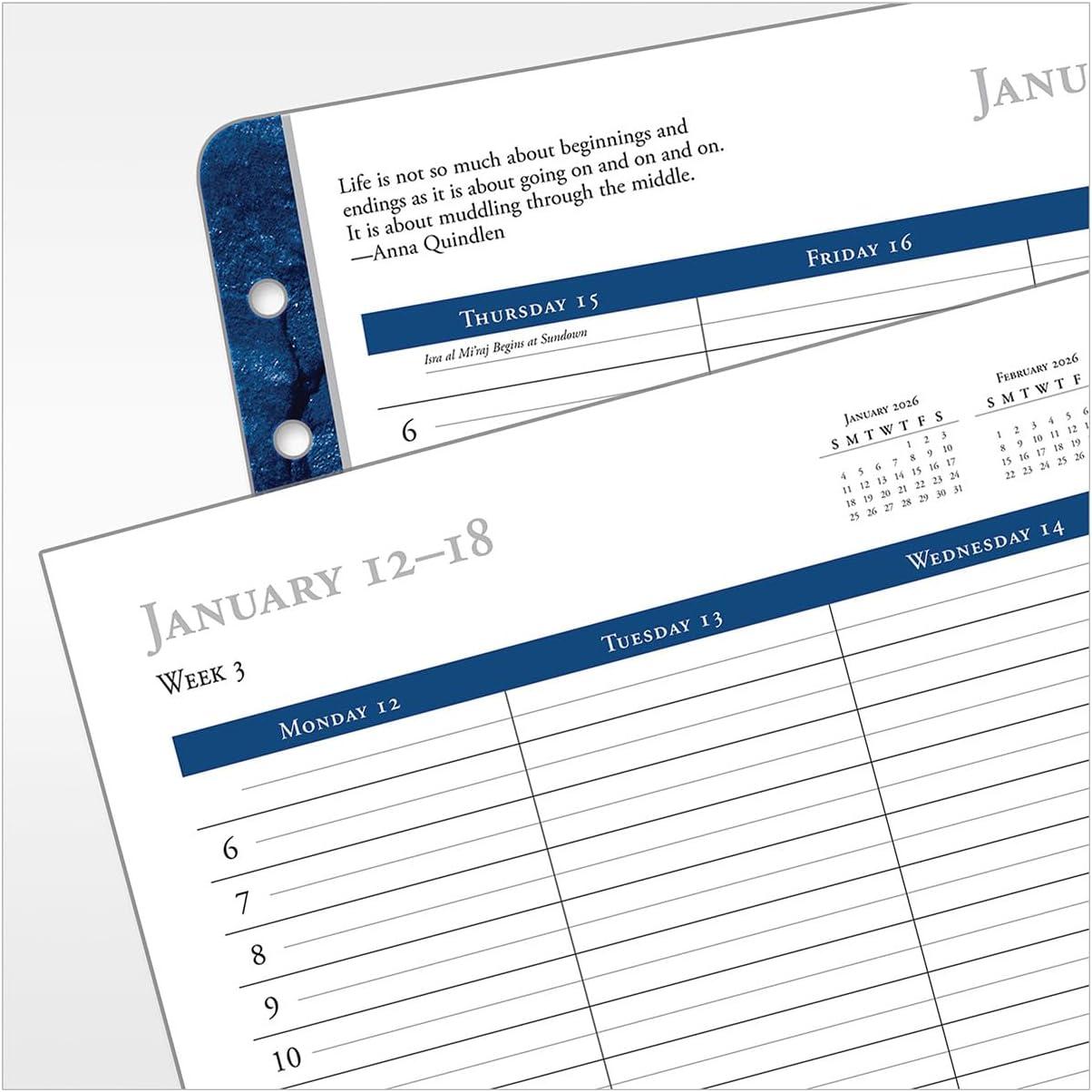 image:imageFranklinCovey Monticello Planner Refill Weekly RingBound Classic Jan 2026 Dec 2026Jan 2026 Dec 2026