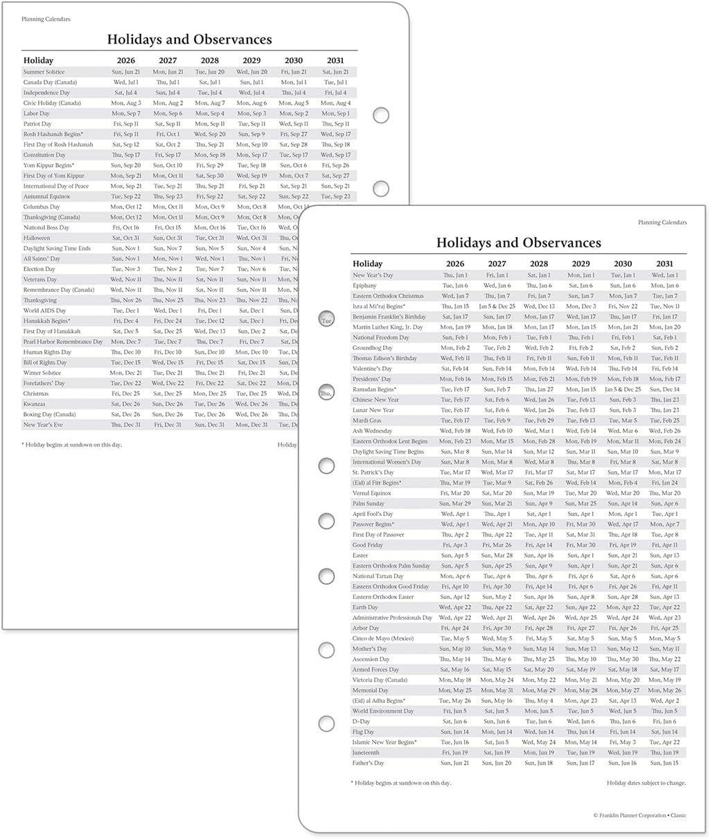 image:imageFranklinCovey Monticello Planner Refill Weekly RingBound Classic Jan 2026 Dec 2026Jan 2026 Dec 2026