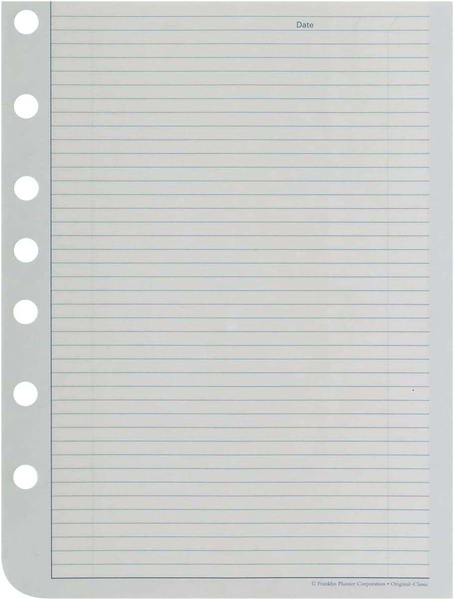 image:imageFranklinCovey Original Cutaway Daily Notes Expansion Pages for Planners ClassicClassic Size