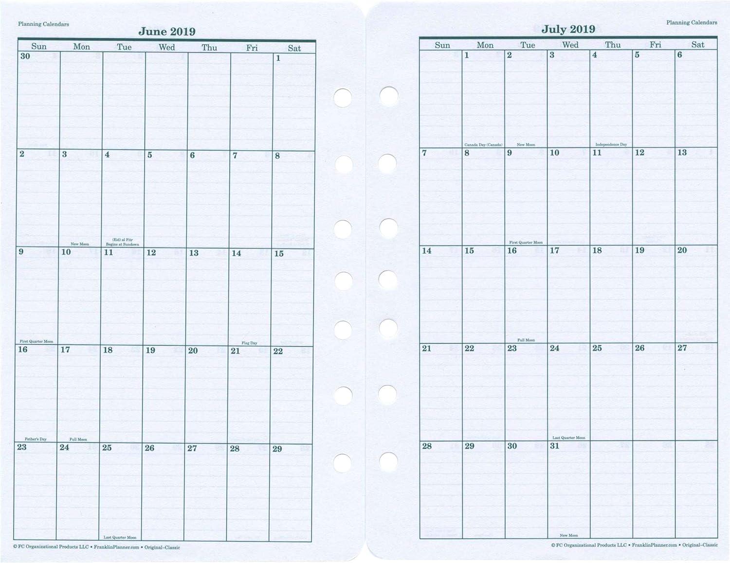 image:imageFranklinCovey Original Planner Refill Two Page Per Day RingBound Pocket Apr 2026 Mar 2027Jan 2018 Dec 2018