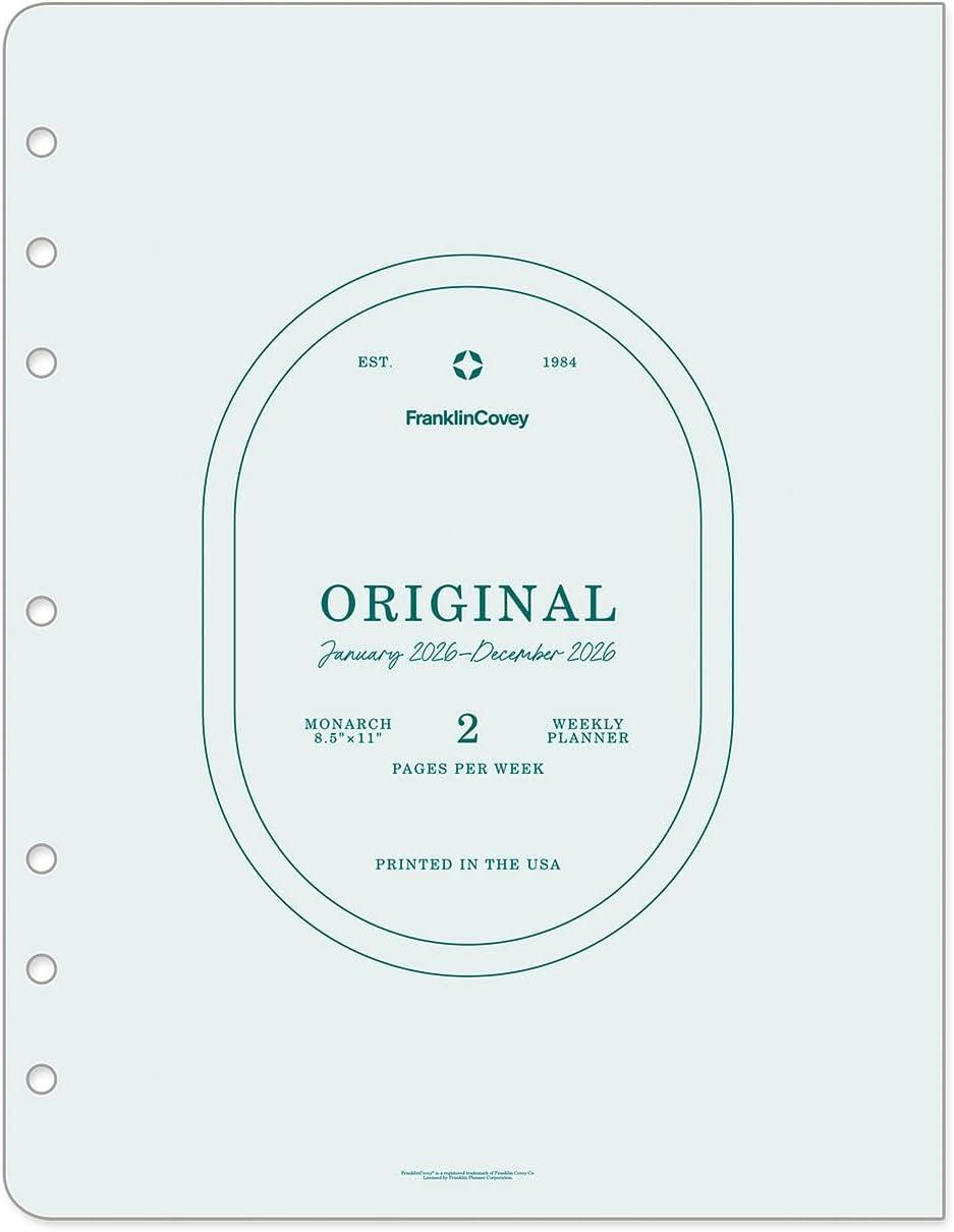 image:imageFranklinCovey Original Planner Refill Weekly RingBound Classic Apr 2026 Mar 2027Jan 2026 Dec 2026