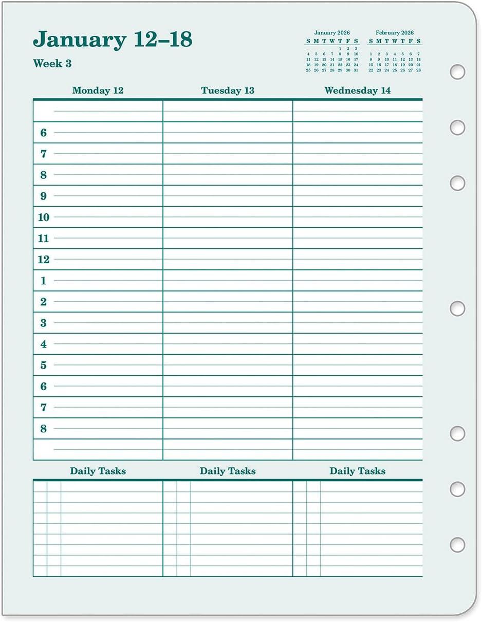 image:imageFranklinCovey Original Planner Refill Weekly RingBound Classic Apr 2026 Mar 2027Jan 2026 Dec 2026