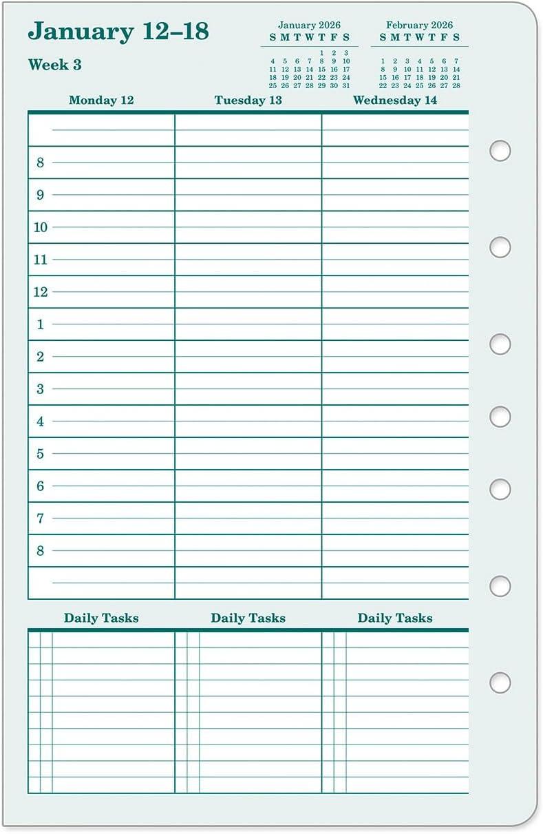 image:imageFranklinCovey Original Planner Refill Weekly RingBound Classic Apr 2026 Mar 2027Jan 2026 Dec 2026