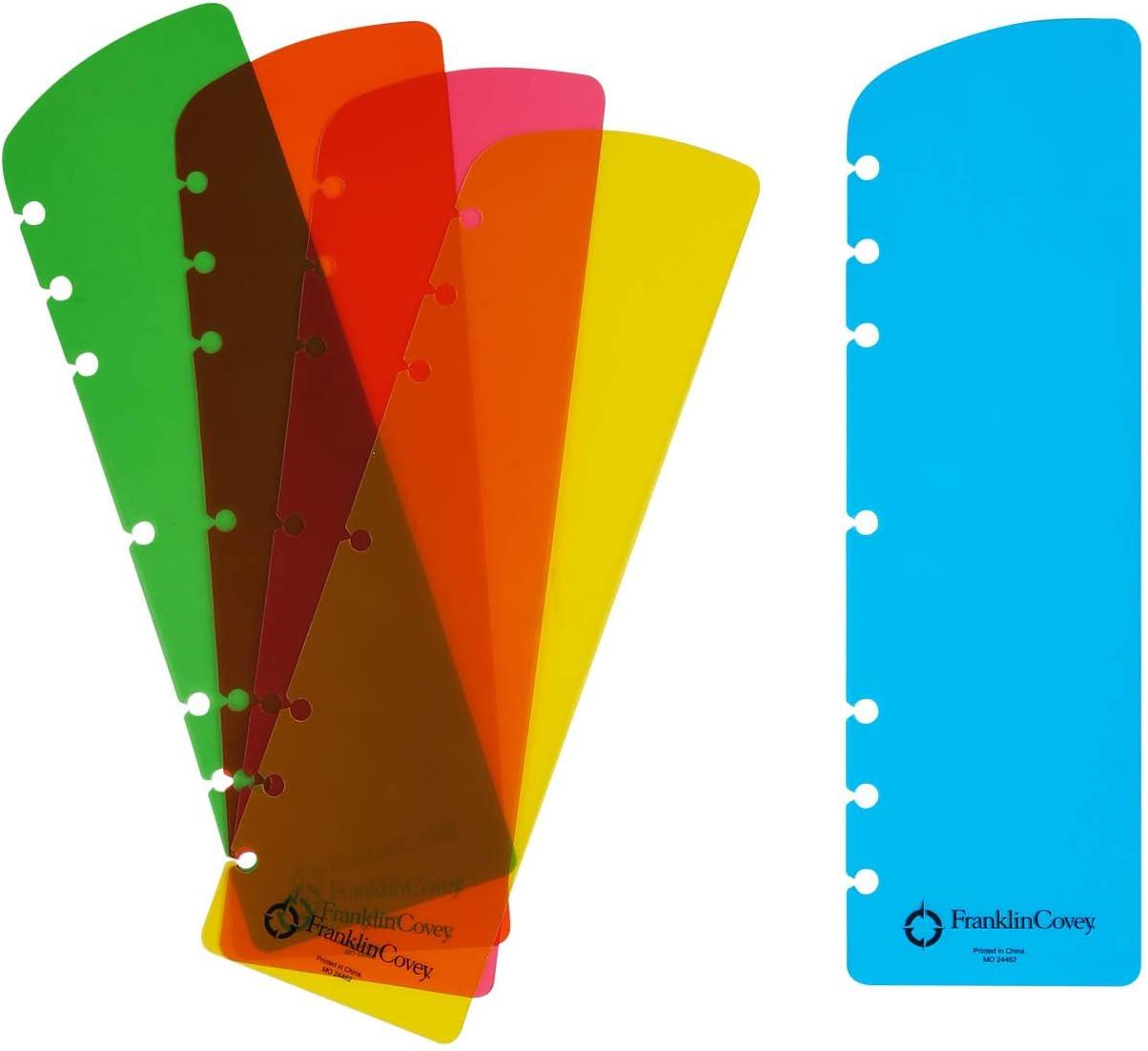 image:imageFranklinCovey  RingBound Pagefinder for FranklinCovey Planners  Color Code Day Planners for Quick Reference Compact MultiColor 5 PackMonarch Size