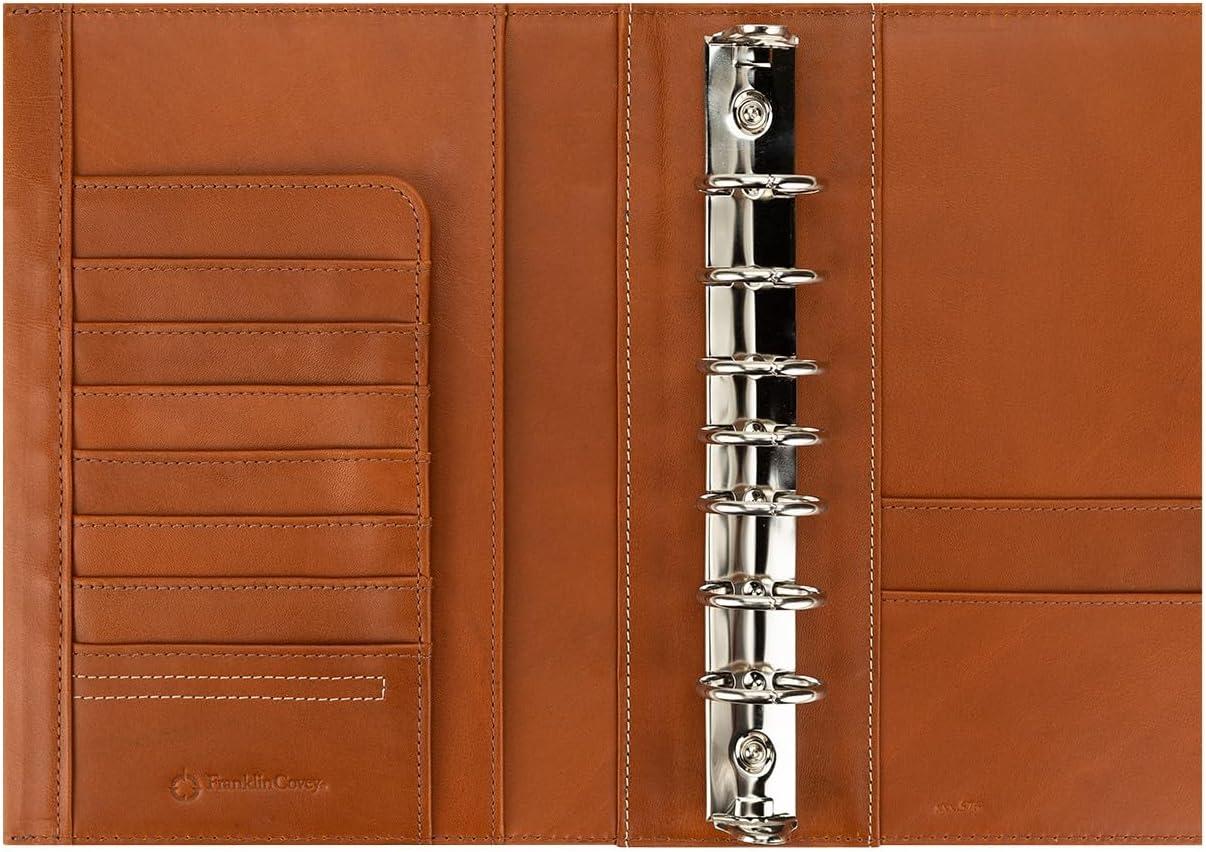 image:imageFranklinCovey Ryder RingBound Binder for FranklinCovey Planners Leather with Open Closure Classic TanTan