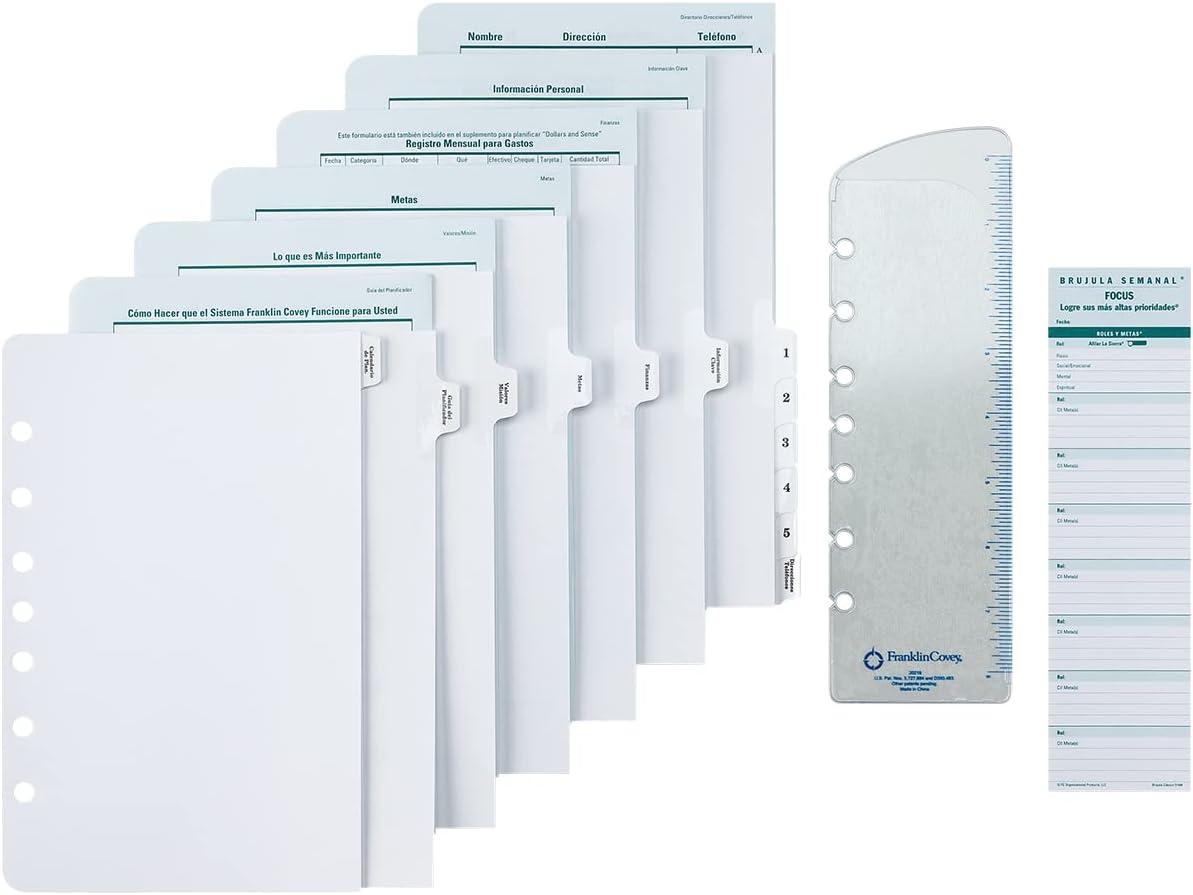 image:imageFranklinCovey Spanish Original Starter Pack for FranklinCovey Planners RingBound Planner Not Included ClassicClassic Size