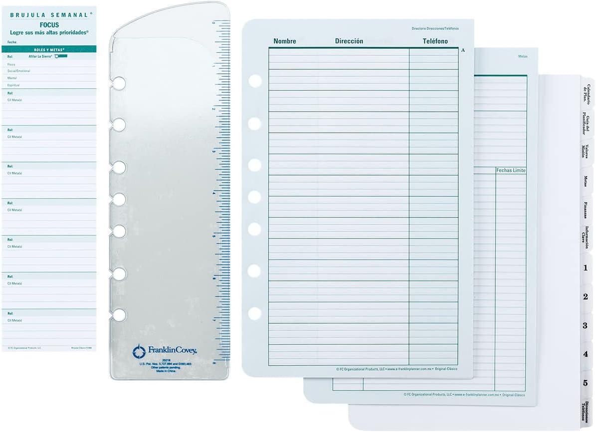 image:imageFranklinCovey Spanish Original Starter Pack for FranklinCovey Planners RingBound Planner Not Included ClassicClassic Size