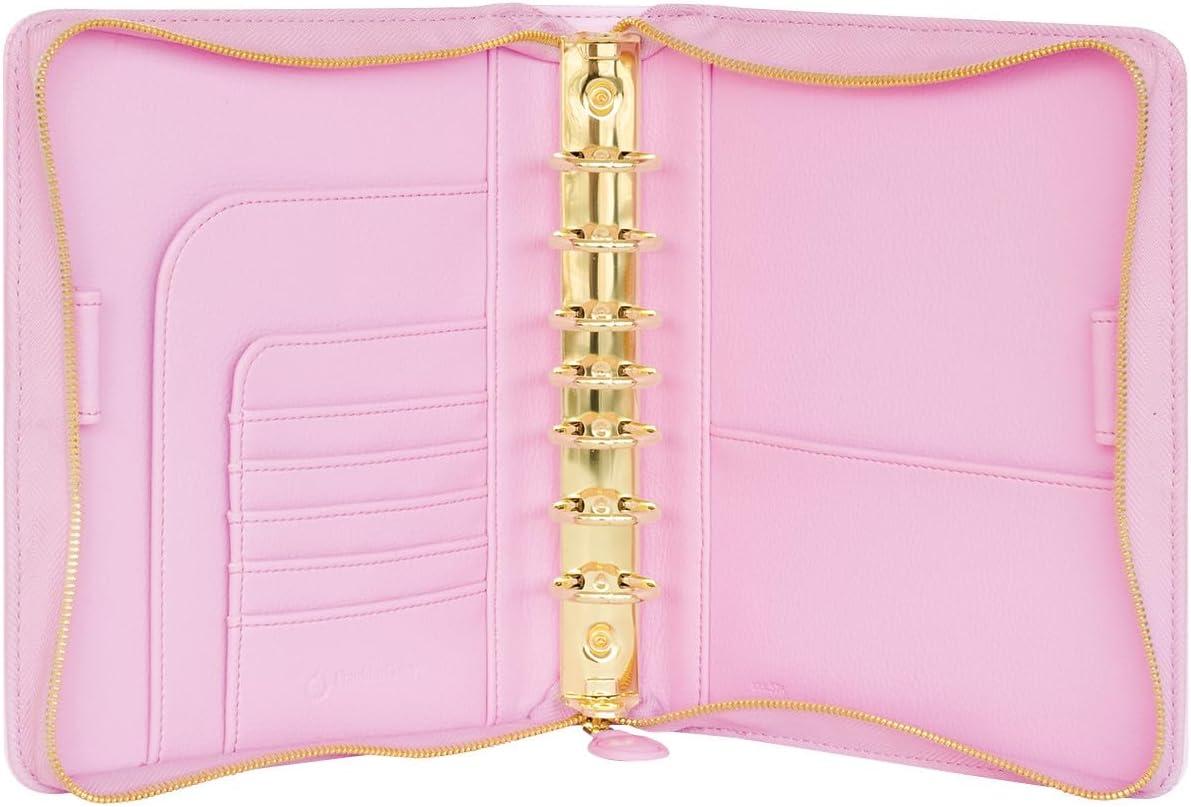 image:imageFranklinCovey Thalia RingBound Binder for FranklinCovey Planners Simulated Leather Zipper Binder Classic Water LilyWater Lily